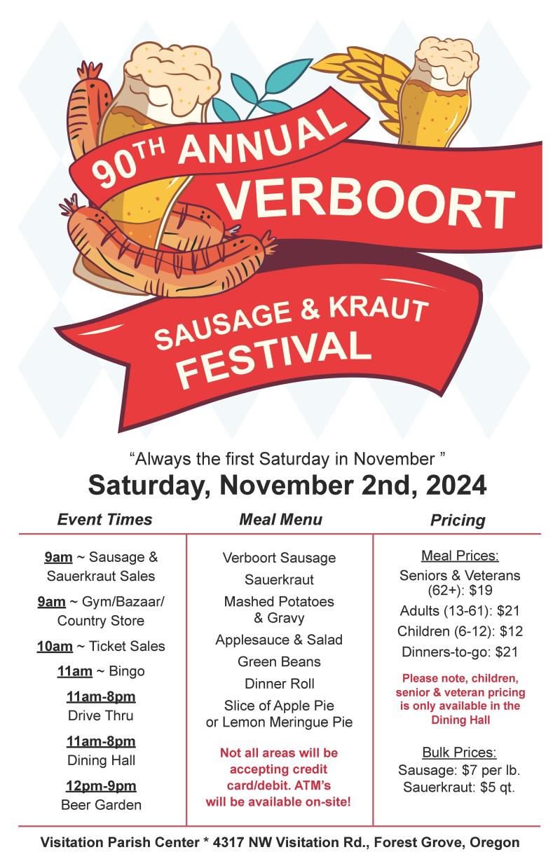 Verboort Sausage & Kraut Festival