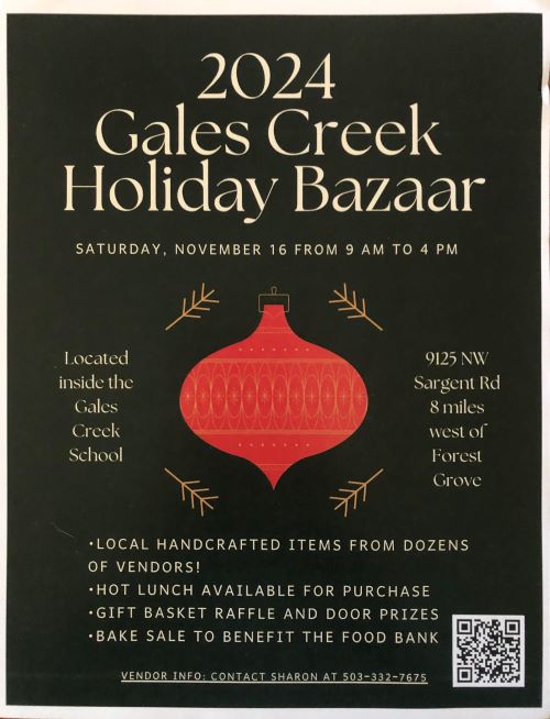 Gales Creek Holiday Bazaar