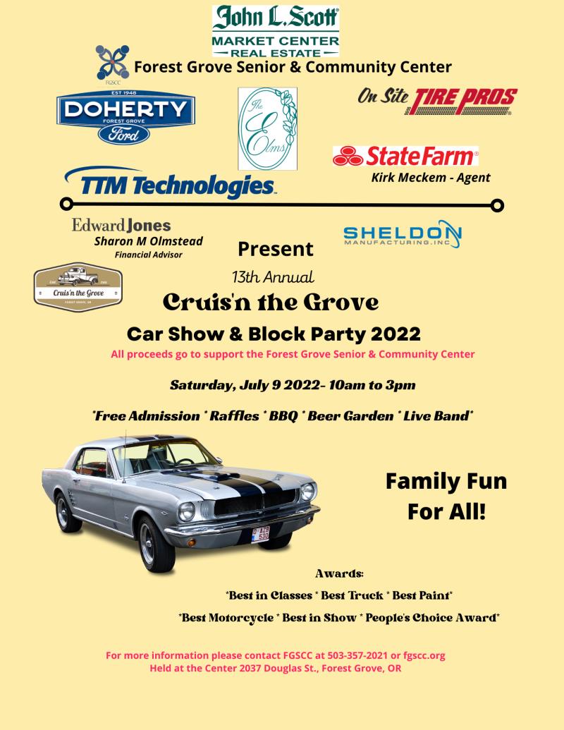 Cruis'n the Grove Car Show and Block Party